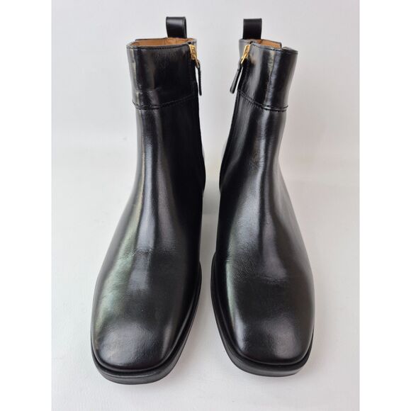 Tory Burch Women's Black Everly Leather Ankle Booties Size 11 M - Picture 4 of 7